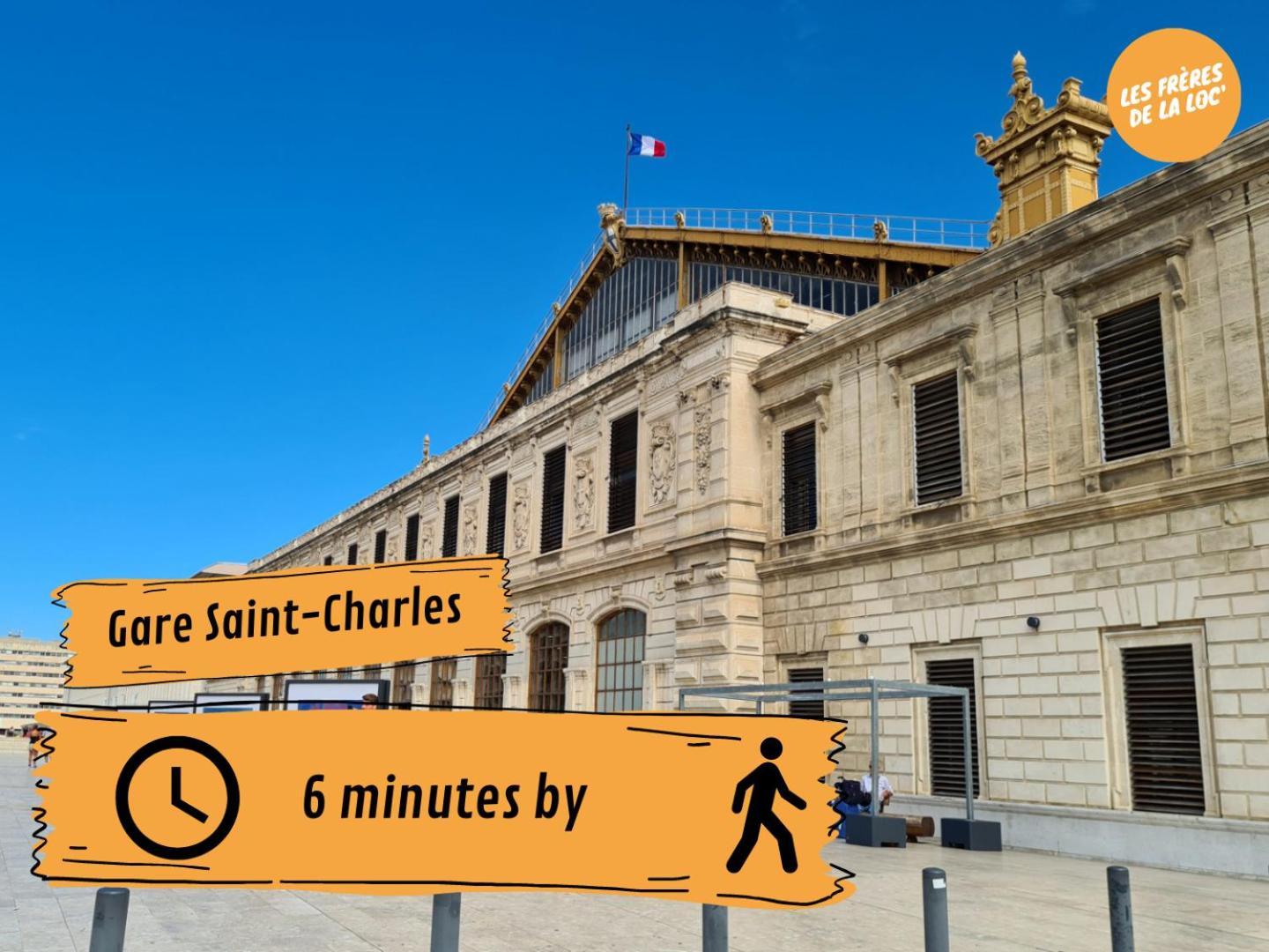 Charmant Appartement - Avec Balcon & Climatisation - Les Freres De La Loc' 马赛 外观 照片